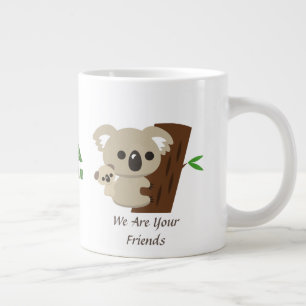 Grande Tasse Mignonne Famille Mère Koala Ours Avec Bébé