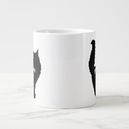 Grande Tasse Mignonne mamie de chat moderne