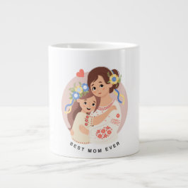 Grande Tasse Mignonne mère et fille - Mère's day mug