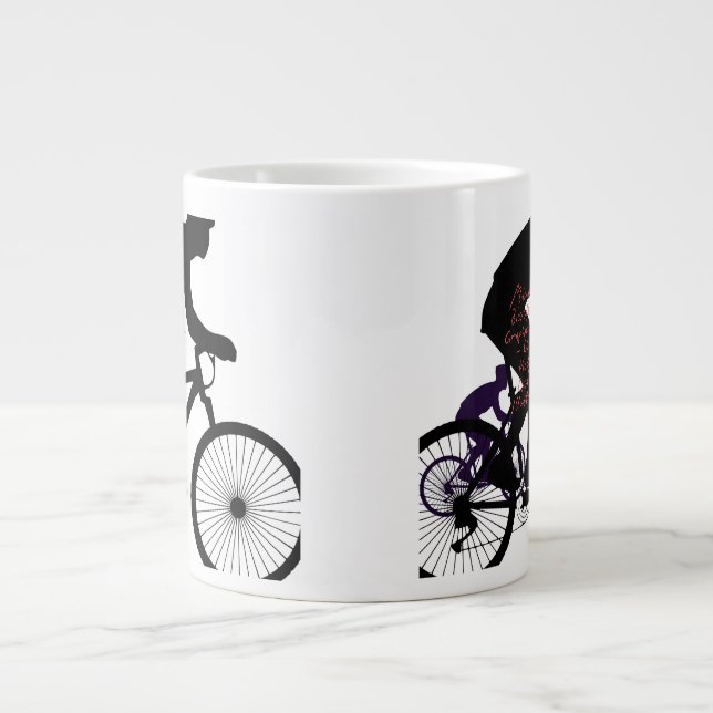 Grande Tasse Minimal Bicycle Art (Devant)