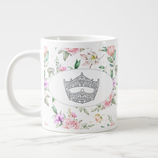 Grande Tasse Miss America Pageant Crown Jumbo Mug (Gauche)