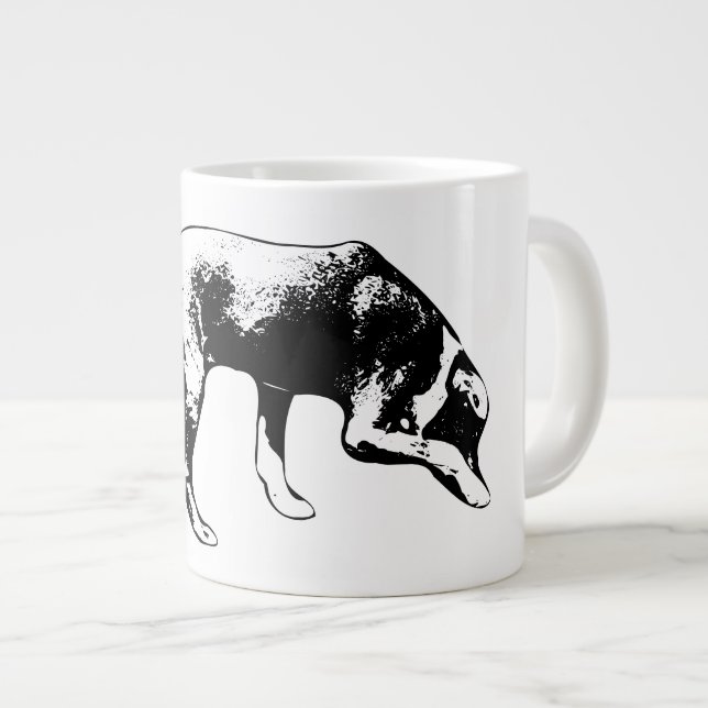 Grande Tasse Mode de suivi - Nez au sol (Devant droit)
