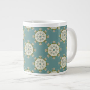 Grande Tasse Modèle Damas avec éléments abstraits