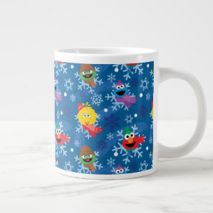 Grande Tasse Modèle de flocon de neige d'hiver de Sesame Street