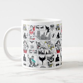 Grande Tasse Modèle de panneau héroïque de la Ligue de justice