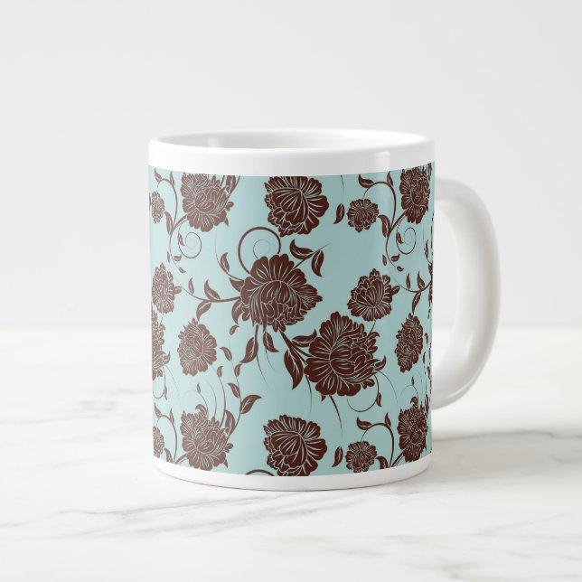 Grande Tasse Modèle floral 13 (Devant droit)