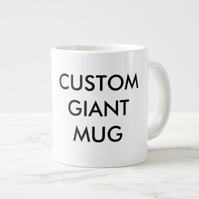 Grande Tasse Modèle vierge de Mug Giant Personnalisé (Devant droit)