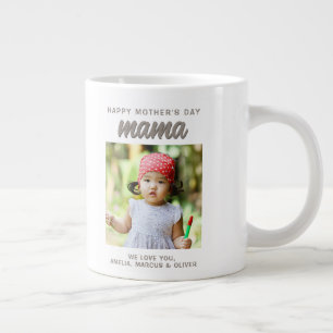 Grande Tasse Modern Love Maman Enfants Photo Bonne Fête des Mèr