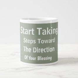 Grande Tasse Modern Sage Green Uplifting Everyday Faith
