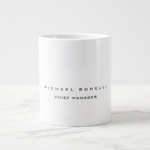 Grande Tasse Moderne Nom Propre Minimaliste Simple