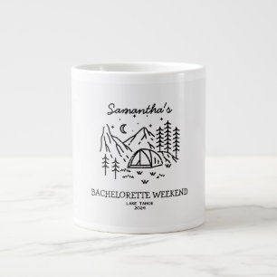Grande Tasse Moderne Simple Camping Bachelorette Party Nature