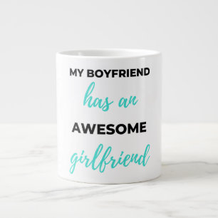 Grande Tasse Mon Petit Amis A Une Aimante Fille Noire