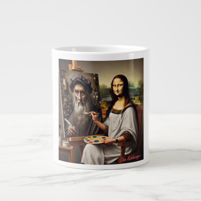 Grande Tasse Mona fait DaVinci Mug (Devant)