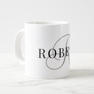 Grande Tasse Monogramme Classique Initial Nom