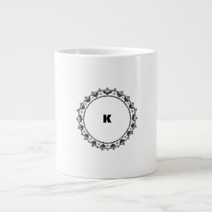 Grande Tasse Monogramme minimaliste moderne