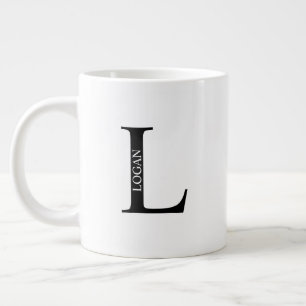 Grande Tasse Monogramme personnalisé et nom Giant Coffee Mug