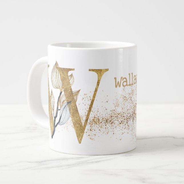 Grande Tasse Monogramme "W" Jumbo Soupe de crème glacée (Devant gauche)