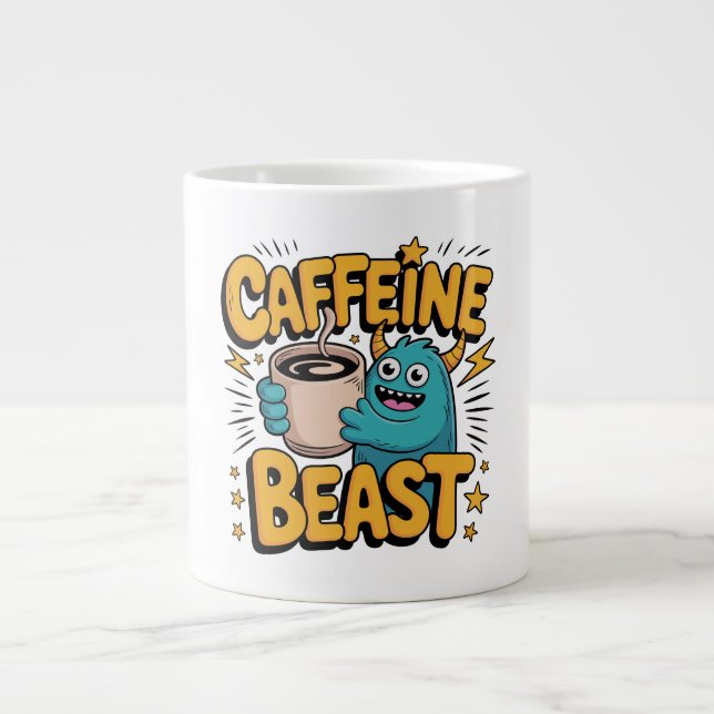 Grande Tasse Monstre de café (Devant)