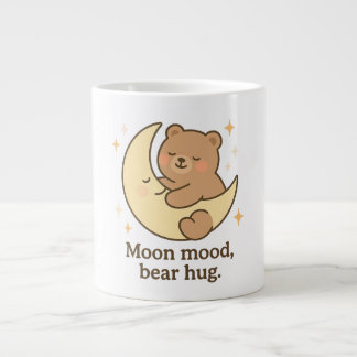Grande Tasse Moon Mood Ours Hug Mug Cute Cosy Esthétique Cadeau