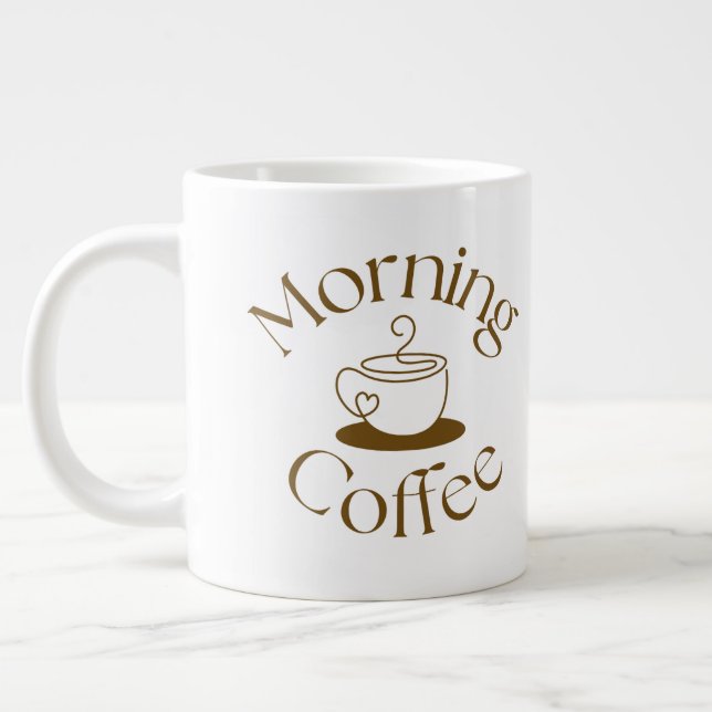 Grande Tasse Morning Coffee Lover Gift for co-worker (Gauche)