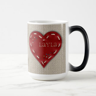 Grande tasse Morphing personnalisée avec le coeur