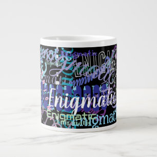 Grande Tasse Mot/Nom Enigmatique Personnalisé Répétition