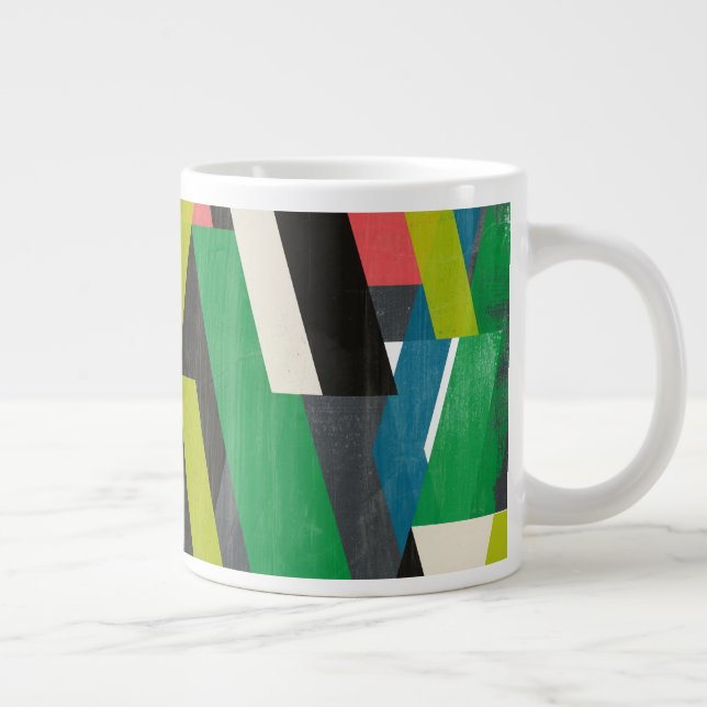 Grande Tasse Motif à flux de suspension diagonal (Droite)