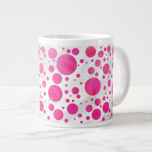 Grande Tasse Motif à point de la passion rose