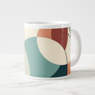Grande Tasse Motif Abstrait sans fil minimal - géométrique (2)
