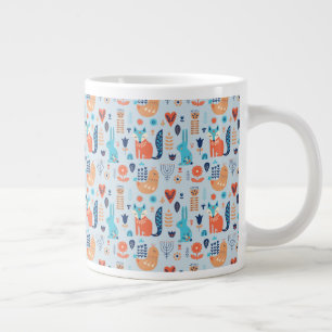 Grande Tasse Motif animalier de Folk Art Woodland