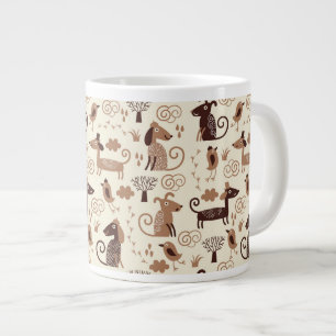 Grande Tasse motif avec les chiens mignons