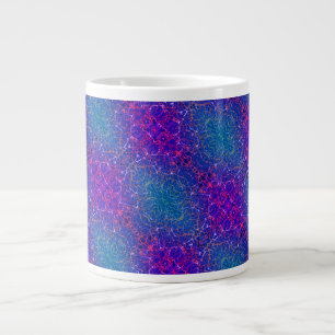 Grande Tasse Motif damassé cosmique abstrait