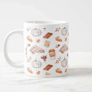 Grande Tasse Motif d'aquarelle confortable Autumn Essentials