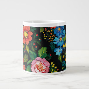 Grande Tasse Motif d'art populaire ukrainien Mug X-Large