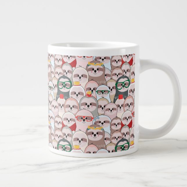 Grande Tasse Motif de bande dessinée Sloth (Droite)