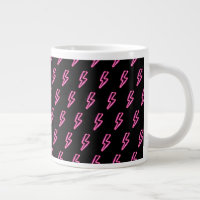 Motif de boulon à éclair de néon rose