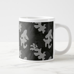 Grande Tasse Motif de camouflage noir