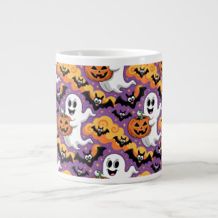 Grande Tasse Motif de chauve-souris fantôme mignon d'Halloween