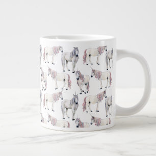 Grande Tasse Motif de conte de fées Unicorn Watercolor