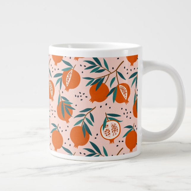 Grande Tasse Motif de grenade coloré (Droite)
