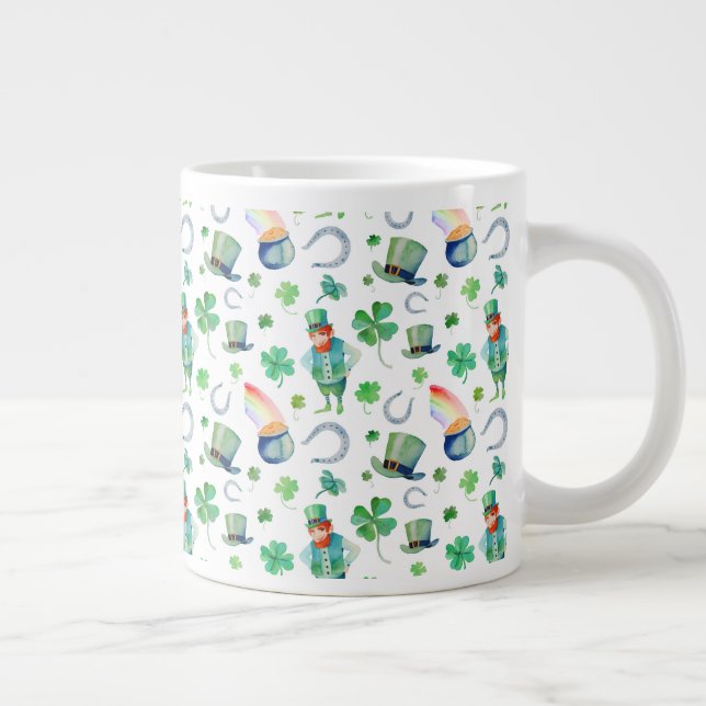 Grande Tasse Motif de la fête de la Saint-Patrick (Droite)