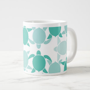 Grande Tasse Motif de la tortue Turquoise