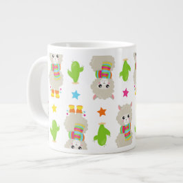 Grande Tasse Motif De Llamas, Cute Llamas, Alpacas, Cactus