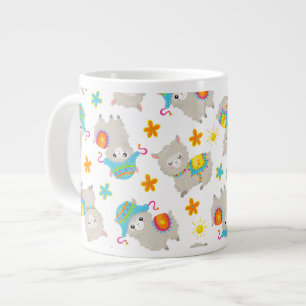 Grande Tasse Motif De Llamas, Cute Llamas, Alpacas, Fleurs