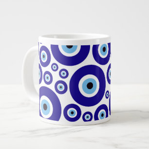 Grande Tasse Motif de l'œil maléfique, Œil grec, Œil turc, Naza