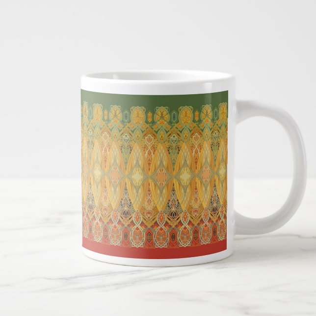 Grande Tasse Motif de Louis Sullivan Truss Frieze Stencil (Droite)