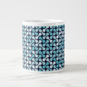 Grande Tasse Motif de métaball bleu