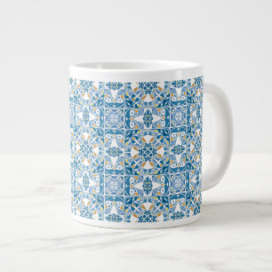 Grande Tasse Motif de mosaïque portugaise