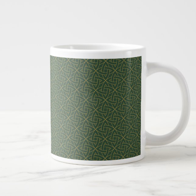 Grande Tasse Motif de noeud celte tissé (Droite)