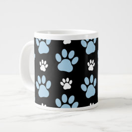 Grande Tasse Motif De Pailles, Paniers Bleus, Pailles De Chien,